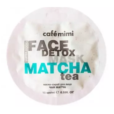 Cafe Mimi -  Cafe Mimi Maseczka-scrub do twarzy - Matcha & aloes, 10 ml